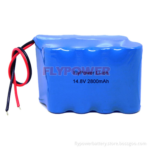 14.8V 2800mAh 18500 Lithium Ion Battery Pack (4S2P of FLC-18500-1400)